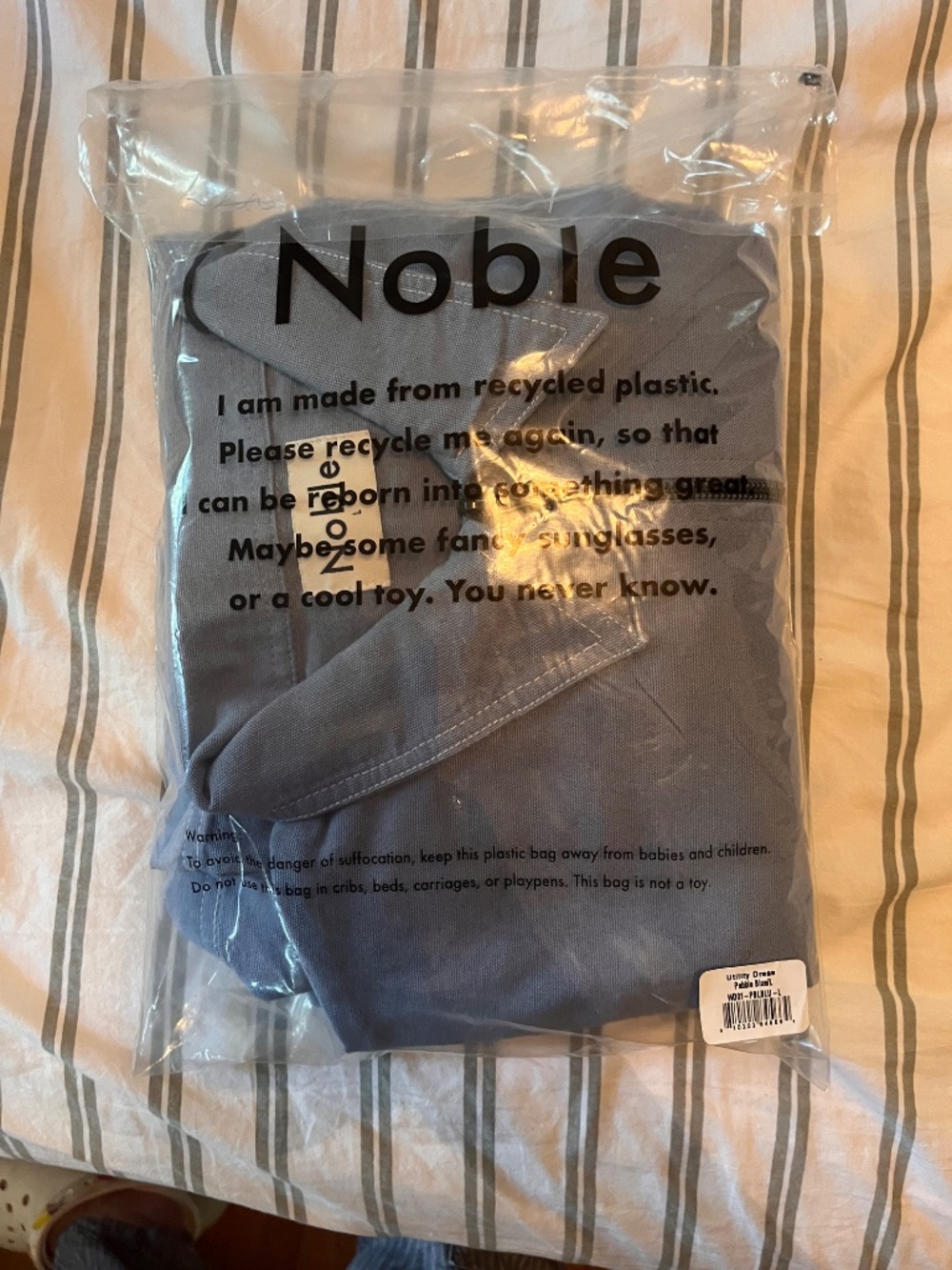 Noble Utility Dress in Pebble Blue - Picture 7 of 7